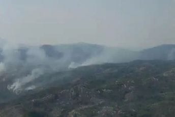 Više aktivnih požara na području Cetinja Više aktivnih požara na području Cetinja