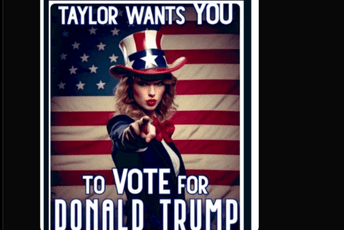 Prljava kampanja: Tramp objavio lažne fotografije na kojima Tejlor Svift podržava njegovu kandidaturu Prljava kampanja: Tramp objavio lažne fotografije na kojima Tejlor Svift podržava njegovu kandidaturu