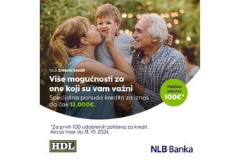 Specijalna ponuda kredita za penzionere uz poklon vaučer vrijedan 100 € Specijalna ponuda kredita za penzionere uz poklon vaučer vrijedan 100 €