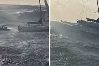 (VIDEO) Spašen par s jedrilice kod Australije, talasi dosezali šest metara (VIDEO) Spašen par s jedrilice kod Australije, talasi dosezali šest metara