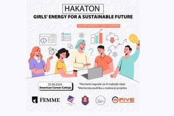 Hakaton „Girls Energy for a Sustainable Future“ od 25. do 27. septembra na Cetinju: Prilika za djevojke da razviju inovativne ideje