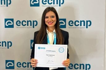 Dr Iva Ivanović dobitnica prestižne nagrade ECNP-a u Italiji