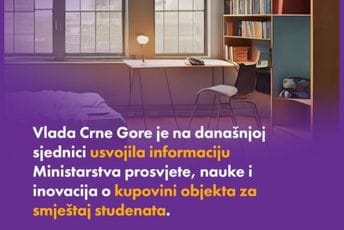 Vlada odobrila kupovinu objekta za novi studentski dom u Podgorici