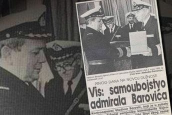 Sjutra se navršavaju 33 godine od smrti admirala Barovića