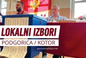 Podgorica: Do 17 časova glasalo 42,65 odsto građana, u Kotoru do 15 sati biračko pravo iskoristilo 34 odsto