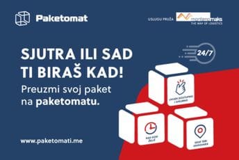 Prvi paketomati u Crnoj Gori