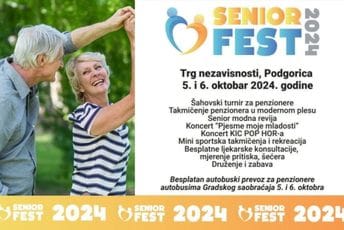 Senior Fest 5. i 6. oktobra u Podgorici