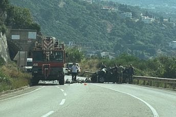 Udes u na putu Ulcinj-Bar: Saobraćaj u prekidu