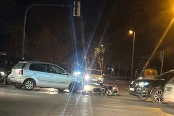 Udes kod Krivog mosta u Podgorici: Oboren motociklista