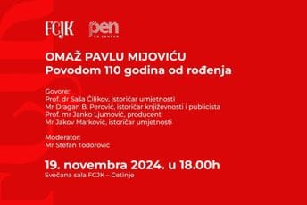 Rad nezaobilazan za razumijevanje crnogorske kulturne baštine: Omaž Pavlu Mijoviću na FCJK