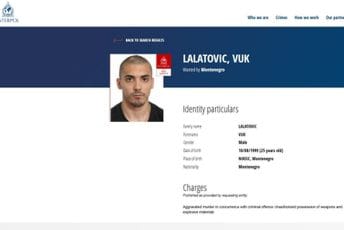 Interpol raspisao potjernicu za Vukom Lalatovićem: Dovodi se u vezu sa ubistvom Lipovine i Pejakovića