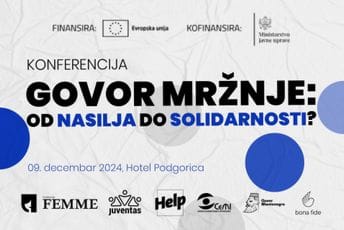 Konferencija o govoru mržnje u Podgorici: Da li smo društvo solidarnosti ili netolerancije?