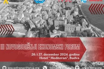 Treći Novogodišnji ekonomski forum krajem decembra u Budvi: Izazovi i perspektive crnogorske ekonomije