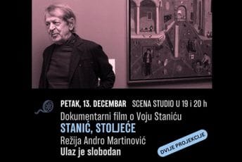 "Stanić, stoljeće" u petak premijerno pred publikom; Martinović: Putovanje kroz Vojovo slikarstvo puno fantazije i duha