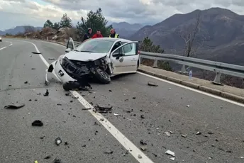 Saobraćajna nezgoda na putu Podgorica - Cetinje: Povrijeđena jedna osoba