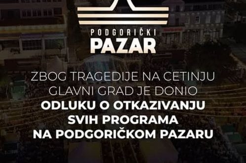 Glavni grad ipak otkazao program Podgoričkog pazara