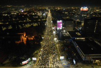 Pogledajte kako je skup u Podgorici izgledao iz vazduha