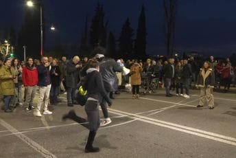 (VIDEO/FOTO) Pogledajte kako je večerašnji skup u Podgorici izgledao iz vazduha