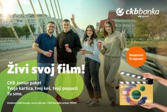 Prvi posao, prvo putovanje, odlazak na studije – sve je lakše uz CKB Junior paket