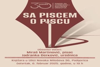 "Sa piscem o piscu": Martinovićevo književno veče posvećeno Laliću