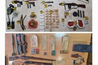 U pretresima na sjeveru države oduzeti pištolji, puške, municija, djelovi od oružja U pretresima na sjeveru države oduzeti pištolji, puške, municija, djelovi od oružja