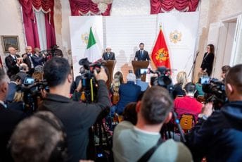 Milatović: Složio sam se sa Spajićem da radimo zajedno, optimista sam; Matarela: Crna Gora može ući u EU 2028. Milatović: Složio sam se sa Spajićem da radimo zajedno, optimista sam; Matarela: Crna Gora može ući u EU 2028.