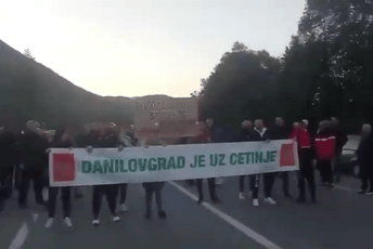 "Danilovgrad je uz Cetinje": Građani blokirali put Podgorica - Nikšić