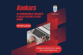 Glavni grad raspisao konkurs za sufinansiranje projekata iz kulture: Za podršku umjetnosti 400.000 eura