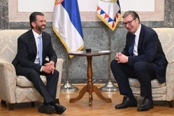 Vučić sa Donaldom Trampom mlađim: Posvećenost jačanju bilateralnih odnosa i zajedničkom radu na rješavanju globalnih izazova