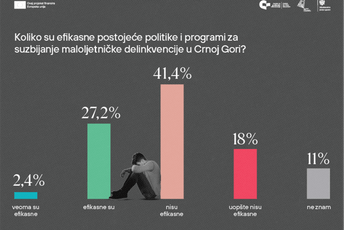 CGO: Glavni grad da omogući sprovođenje vaspitne mjere društveno korisnog ili humanitarnog rada za maloljetnike