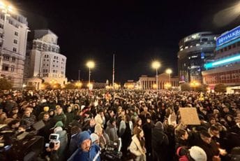 Skoplje: Održan komemorativno-protestni skup zbog nesreće u Kočanima, skupovi u više gradova