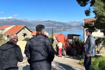 Tivat: Počeli radovi na izgradnji cjevovoda do Gospe od Milosti