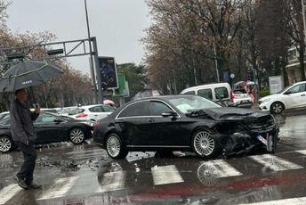 U udesu u Podgorici oštećen automobil iz Spajićeve pratnje