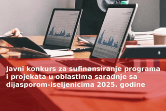 Ministarstvo dijaspore raspisalo javni konkurs za sufinansiranje projekata u oblastima saradnje sa iseljenicima