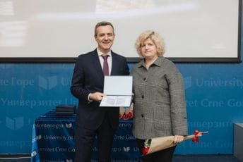 Nataši Ružić priznanje UCG za doprinos razvoju naučnoistraživačkog rada