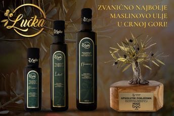 "LUČKA" – Zvanično najbolje maslinovo ulje u Crnoj Gori