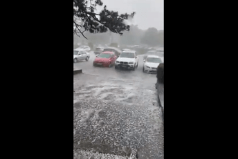 (VIDEO) Nikšić: Nevrijeme praćeno gradom i jakom kišom