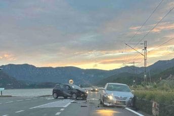 Nezgoda na putu Podgorica - Bar: Povrijeđene dvije osobe