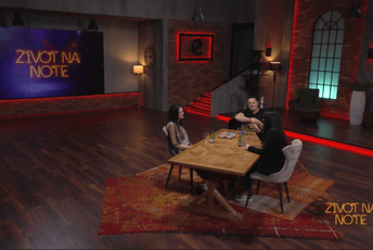 Gosti emisije "Život na note" Ivana Janković i Nebojša Đukanović iz grupe Grimm