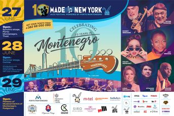 Jubilarni Made In New York Jazz Festival Montenegro od 26. do 29. juna: Džez spektakli kao rođendanski pokloni crnogorskoj publici