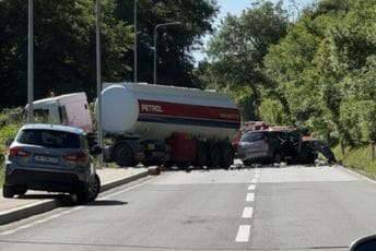 Sudar cistijerne i automobila u Sutorini, poginula jedna osoba