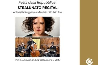 "Stralunato Recital" u ponedjeljak na Velikoj sceni CNP-a
