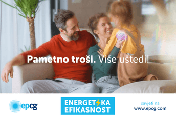 EPCG pokreće kampanju u cilju promocije energetske efikasnosti: Pametno troši – više uštedi