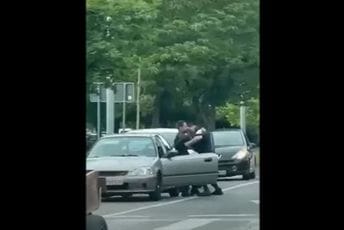 (VIDEO) Podgorica: Ulična tuča policajca i člana airsoft kluba