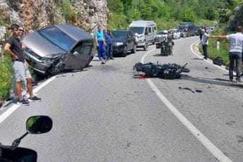 Sudar golfa i motocikla na putu Žabljak - Đurđevića Tara
