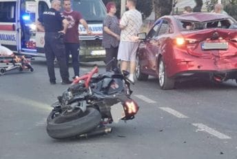 Podgorica: U sudaru na Zabjelu povrijeđen motociklista
