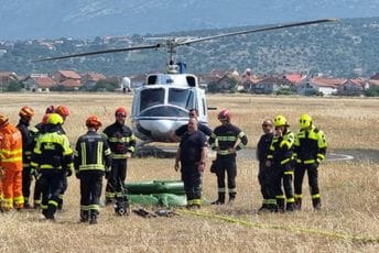 Realizovana obuka i pokazna vježba „Gašenje požara na otvorenom prostoru uz upotrebu vazduhoplova“