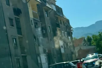 Cetinje: Izgorio stan, uzrok - nepažnja