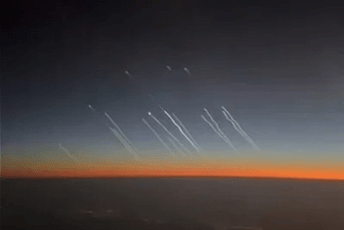 Snimljen let iranskih raketa iz komercijalnog aviona na putu ka Dubaiju
