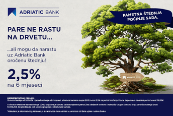 Akcijska ponuda u Adriatic Bank: Pametna štednja koja donosi sigurnu zaradu